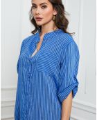 Tunique en Lin mélangé Hypso bleu roi