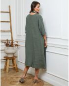 Robe 100% Lin Indira kaki