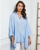 Chemise 100% Lin Ivly ciel