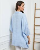 Chemise 100% Lin Ivly ciel