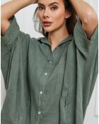 Chemise 100% Lin Ivly kaki