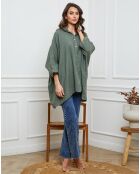 Chemise 100% Lin Ivly kaki