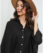 Chemise 100% Lin Ivly noire