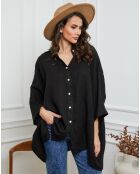 Chemise 100% Lin Ivly noire