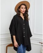 Chemise 100% Lin Ivly noire