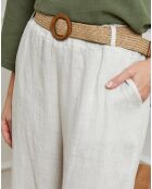 Pantalon 100% Lin Jamina beige