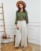 Pantalon 100% Lin Jamina beige