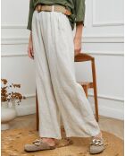 Pantalon 100% Lin Jamina beige