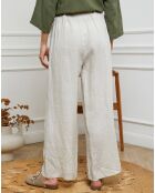 Pantalon 100% Lin Jamina beige