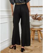 Pantalon 100% Lin Jamina noir