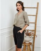 Top 100% Lin Jilda taupe