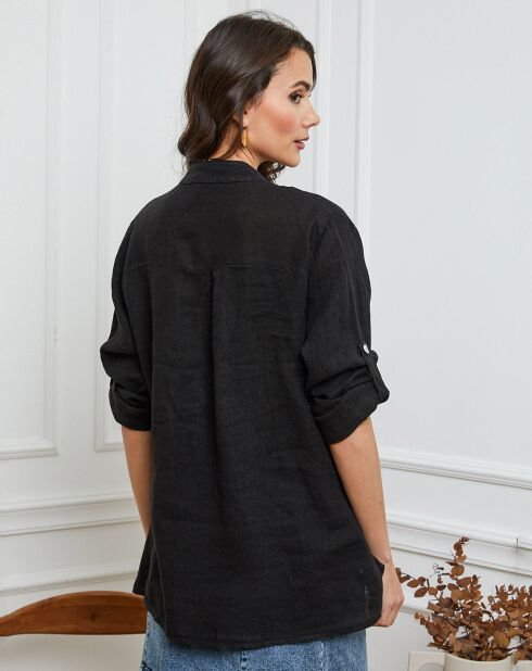 Chemise 100% Lin Jimenez noire