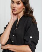 Chemise 100% Lin Jimenez noire