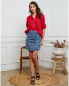 Chemise 100% Lin Jimenez rouge
