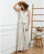 Pantalon 100% Lin Joujou beige