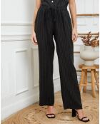 Pantalon 100% Lin Joujou noir