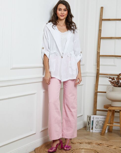 Veste 100% Lin Laurine blanche