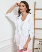 Veste 100% Lin Laurine blanche