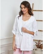 Veste 100% Lin Laurine blanche