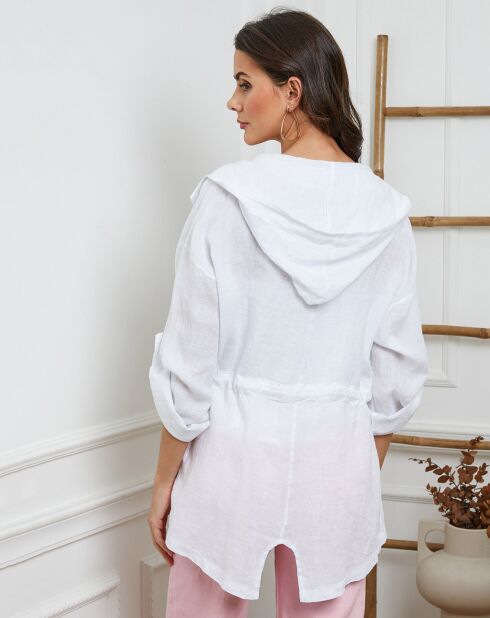 Veste 100% Lin Laurine blanche