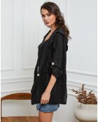 Veste 100% Lin Laurine noire