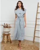 Robe 100% Lin Melina grise