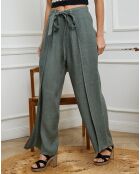Pantalon 100% Lin Sasha kaki