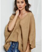 Blouse 100% Lin Finlinda taupe
