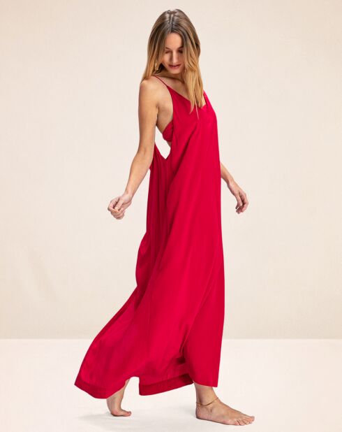 Robe Longue Agatta rouge