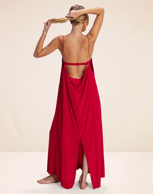 Robe Longue Agatta rouge
