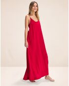 Robe Longue Agatta rouge