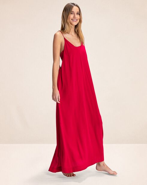 Robe Longue Agatta rouge