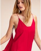 Robe Longue Agatta rouge