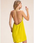 Robe Courte en Lin & Soie Ariel jaune