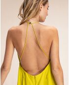 Robe Courte en Lin & Soie Ariel jaune