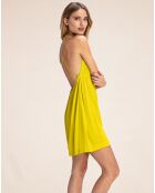 Robe Courte en Lin & Soie Ariel jaune