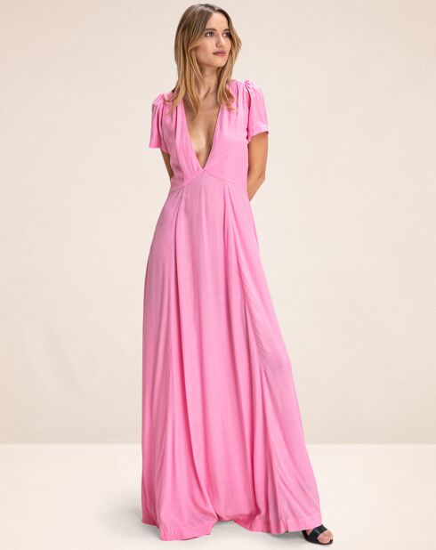 Robe Longue Bardo rose
