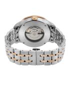 Jones St Herren-Automatikuhr aus silber/roségoldenem Stahl