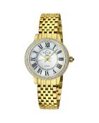 Montre Astor III Femme Quartz en Acier & Diamants 0.06 ct dorée