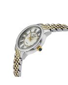 Montre Astor III Femme Quartz en Acier & Diamants 0.06 ct argenté/doré