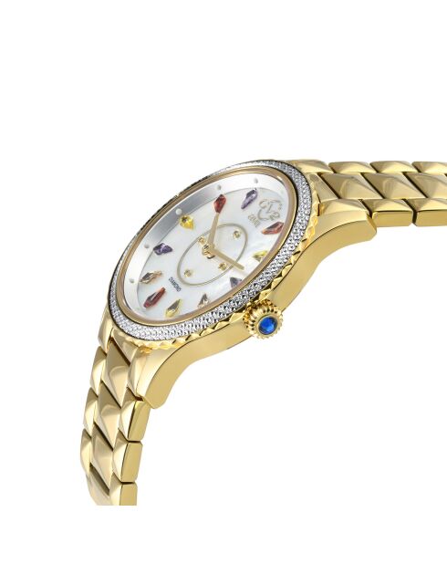 Orologio Siena da donna in acciaio e diamanti al quarzo in oro 0,0156 ct