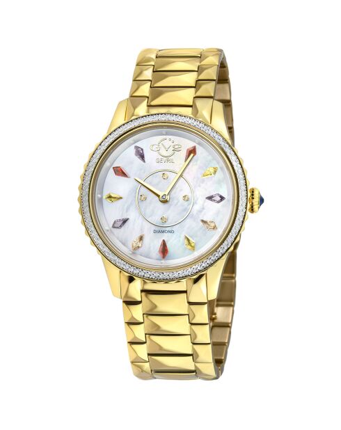 Orologio Siena da donna in acciaio e diamanti al quarzo in oro 0,0156 ct