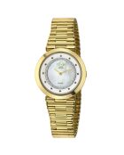 Montre Burano Femme Quartz en Acier, Diamant & Pierres Semi-Précieuses 0.0039 ct dorée