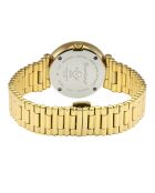 Montre Burano Femme Quartz en Acier, Diamant & Pierres Semi-Précieuses 0.0039 ct dorée