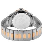 Montre Giromondo Homme Quartz en Acier argenté/rose doré