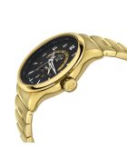 Montre Giromondo Homme Quartz en Acier dorée