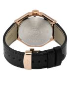 Montre Marchese Homme Quartz en Cuir noire