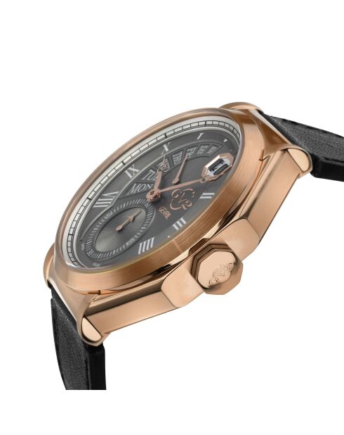 Montre Marchese Homme Quartz en Cuir noire