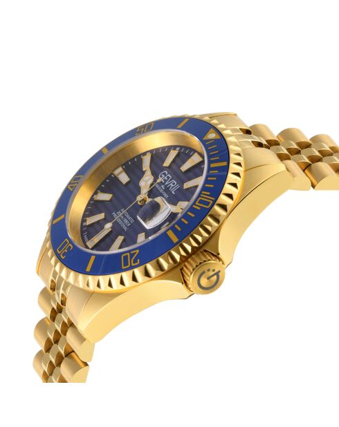 Chambers automatisch horloge van goudstaal voor heren