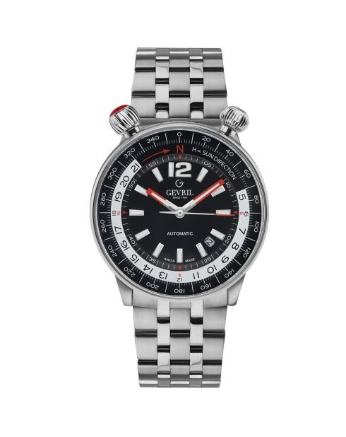 Montre Wallabout Homme Automatique en Acier argentée